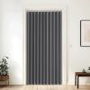 imageNICETOWN Accordion Blackout Door Curtains for Doorway Thermal Insulated Privacy Closet Curtains Room Divider Sliding Door Shade for Living RoomBathroomBedroom 1 Panel with Hooks W38 x L80 GreyGrey