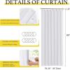 imageNICETOWN Accordion Blackout Door Curtains for Doorway Thermal Insulated Privacy Closet Curtains Room Divider Sliding Door Shade for Living RoomBathroomBedroom 1 Panel with Hooks W38 x L80 GreyPure White