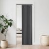 imageNICETOWN Accordion Blackout Door Curtains for Doorway Thermal Insulated Privacy Closet Curtains Room Divider Sliding Door Shade for Living RoomBathroomBedroom 1 Panel with Hooks W38 x L80 GreyGrey