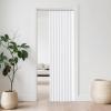imageNICETOWN Accordion Blackout Door Curtains for Doorway Thermal Insulated Privacy Closet Curtains Room Divider Sliding Door Shade for Living RoomBathroomBedroom 1 Panel with Hooks W38 x L80 GreyPure White