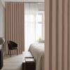 imageNICETOWN Accordion Blackout Door Curtains for Doorway Thermal Insulated Privacy Closet Curtains Room Divider Sliding Door Shade for Living RoomBathroomBedroom 1 Panel with Hooks W38 x L80 GreyCappuccino