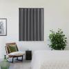 imageNICETOWN Accordion Blackout Door Curtains for Doorway Thermal Insulated Privacy Closet Curtains Room Divider Sliding Door Shade for Living RoomBathroomBedroom 1 Panel with Hooks W38 x L80 GreyGrey