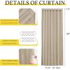 imageNICETOWN Accordion Blackout Door Curtains for Doorway Thermal Insulated Privacy Closet Curtains Room Divider Sliding Door Shade for Living RoomBathroomBedroom 1 Panel with Hooks W38 x L80 GreyTaupe