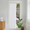 imageNICETOWN Accordion Blackout Door Curtains for Doorway Thermal Insulated Privacy Closet Curtains Room Divider Sliding Door Shade for Living RoomBathroomBedroom 1 Panel with Hooks W38 x L80 GreyPure White