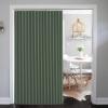 imageNICETOWN Accordion Blackout Door Curtains for Doorway Thermal Insulated Privacy Closet Curtains Room Divider Sliding Door Shade for Living RoomBathroomBedroom 1 Panel with Hooks W38 x L80 GreyDark Mallard