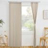 imageNICETOWN Accordion Blackout Door Curtains for Doorway Thermal Insulated Privacy Closet Curtains Room Divider Sliding Door Shade for Living RoomBathroomBedroom 1 Panel with Hooks W38 x L80 GreyTaupe