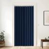 imageNICETOWN Accordion Blackout Door Curtains for Doorway Thermal Insulated Privacy Closet Curtains Room Divider Sliding Door Shade for Living RoomBathroomBedroom 1 Panel with Hooks W38 x L80 GreyNavy