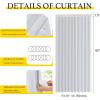 imageNICETOWN Accordion Blackout Door Curtains for Doorway Thermal Insulated Privacy Closet Curtains Room Divider Sliding Door Shade for Living RoomBathroomBedroom 1 Panel with Hooks W38 x L80 GreyGreyish White
