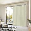 imageNICETOWN Accordion Blackout Door Curtains for Doorway Thermal Insulated Privacy Closet Curtains Room Divider Sliding Door Shade for Living RoomBathroomBedroom 1 Panel with Hooks W38 x L80 GreyLight Beige