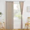 imageNICETOWN Accordion Blackout Door Curtains for Doorway Thermal Insulated Privacy Closet Curtains Room Divider Sliding Door Shade for Living RoomBathroomBedroom 1 Panel with Hooks W38 x L80 GreyTaupe