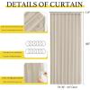 imageNICETOWN Accordion Blackout Door Curtains for Doorway Thermal Insulated Privacy Closet Curtains Room Divider Sliding Door Shade for Living RoomBathroomBedroom 1 Panel with Hooks W38 x L80 GreyAngora