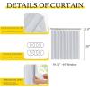 imageNICETOWN Accordion Blackout Door Curtains for Doorway Thermal Insulated Privacy Closet Curtains Room Divider Sliding Door Shade for Living RoomBathroomBedroom 1 Panel with Hooks W38 x L80 GreyGreyish White