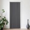 imageNICETOWN Accordion Blackout Door Curtains for Doorway Thermal Insulated Privacy Closet Curtains Room Divider Sliding Door Shade for Living RoomBathroomBedroom 1 Panel with Hooks W38 x L80 GreyGrey