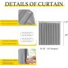 imageNICETOWN Accordion Blackout Door Curtains for Doorway Thermal Insulated Privacy Closet Curtains Room Divider Sliding Door Shade for Living RoomBathroomBedroom 1 Panel with Hooks W38 x L80 GreySilver Grey