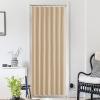 imageNICETOWN Accordion Blackout Door Curtains for Doorway Thermal Insulated Privacy Closet Curtains Room Divider Sliding Door Shade for Living RoomBathroomBedroom 1 Panel with Hooks W38 x L80 GreyBiscotti Beige