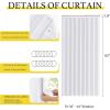 imageNICETOWN Accordion Blackout Door Curtains for Doorway Thermal Insulated Privacy Closet Curtains Room Divider Sliding Door Shade for Living RoomBathroomBedroom 1 Panel with Hooks W38 x L80 GreyPure White
