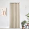 imageNICETOWN Accordion Blackout Door Curtains for Doorway Thermal Insulated Privacy Closet Curtains Room Divider Sliding Door Shade for Living RoomBathroomBedroom 1 Panel with Hooks W38 x L80 GreyAngora