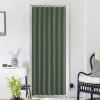 imageNICETOWN Accordion Blackout Door Curtains for Doorway Thermal Insulated Privacy Closet Curtains Room Divider Sliding Door Shade for Living RoomBathroomBedroom 1 Panel with Hooks W38 x L80 GreyDark Mallard