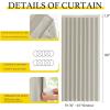 imageNICETOWN Accordion Blackout Door Curtains for Doorway Thermal Insulated Privacy Closet Curtains Room Divider Sliding Door Shade for Living RoomBathroomBedroom 1 Panel with Hooks W38 x L80 GreyNatural