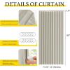 imageNICETOWN Accordion Blackout Door Curtains for Doorway Thermal Insulated Privacy Closet Curtains Room Divider Sliding Door Shade for Living RoomBathroomBedroom 1 Panel with Hooks W38 x L80 GreyNatural