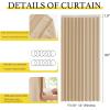 imageNICETOWN Accordion Blackout Door Curtains for Doorway Thermal Insulated Privacy Closet Curtains Room Divider Sliding Door Shade for Living RoomBathroomBedroom 1 Panel with Hooks W38 x L80 GreyBiscotti Beige
