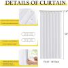 imageNICETOWN Accordion Blackout Door Curtains for Doorway Thermal Insulated Privacy Closet Curtains Room Divider Sliding Door Shade for Living RoomBathroomBedroom 1 Panel with Hooks W38 x L80 GreyPure White