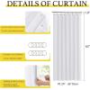 imageNICETOWN Accordion Blackout Door Curtains for Doorway Thermal Insulated Privacy Closet Curtains Room Divider Sliding Door Shade for Living RoomBathroomBedroom 1 Panel with Hooks W38 x L80 GreyPure White