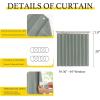 imageNICETOWN Accordion Blackout Door Curtains for Doorway Thermal Insulated Privacy Closet Curtains Room Divider Sliding Door Shade for Living RoomBathroomBedroom 1 Panel with Hooks W38 x L80 GreySage Green
