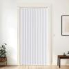 imageNICETOWN Accordion Blackout Door Curtains for Doorway Thermal Insulated Privacy Closet Curtains Room Divider Sliding Door Shade for Living RoomBathroomBedroom 1 Panel with Hooks W38 x L80 GreyPure White