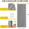 imageNICETOWN Accordion Blackout Door Curtains for Doorway Thermal Insulated Privacy Closet Curtains Room Divider Sliding Door Shade for Living RoomBathroomBedroom 1 Panel with Hooks W38 x L80 GreySilver Grey