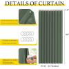 imageNICETOWN Accordion Blackout Door Curtains for Doorway Thermal Insulated Privacy Closet Curtains Room Divider Sliding Door Shade for Living RoomBathroomBedroom 1 Panel with Hooks W38 x L80 GreyDark Mallard