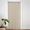 imageNICETOWN Accordion Blackout Door Curtains for Doorway Thermal Insulated Privacy Closet Curtains Room Divider Sliding Door Shade for Living RoomBathroomBedroom 1 Panel with Hooks W38 x L80 GreyAngora