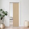 imageNICETOWN Accordion Blackout Door Curtains for Doorway Thermal Insulated Privacy Closet Curtains Room Divider Sliding Door Shade for Living RoomBathroomBedroom 1 Panel with Hooks W38 x L80 GreyBiscotti Beige
