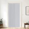 imageNICETOWN Accordion Blackout Door Curtains for Doorway Thermal Insulated Privacy Closet Curtains Room Divider Sliding Door Shade for Living RoomBathroomBedroom 1 Panel with Hooks W38 x L80 GreyGreyish White