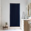 imageNICETOWN Accordion Blackout Door Curtains for Doorway Thermal Insulated Privacy Closet Curtains Room Divider Sliding Door Shade for Living RoomBathroomBedroom 1 Panel with Hooks W38 x L80 GreyNavy