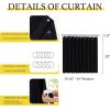 imageNICETOWN Accordion Blackout Door Curtains for Doorway Thermal Insulated Privacy Closet Curtains Room Divider Sliding Door Shade for Living RoomBathroomBedroom 1 Panel with Hooks W38 x L80 GreyBlack