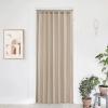 imageNICETOWN Accordion Blackout Door Curtains for Doorway Thermal Insulated Privacy Closet Curtains Room Divider Sliding Door Shade for Living RoomBathroomBedroom 1 Panel with Hooks W38 x L80 GreyTaupe