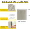 imageNICETOWN Accordion Blackout Door Curtains for Doorway Thermal Insulated Privacy Closet Curtains Room Divider Sliding Door Shade for Living RoomBathroomBedroom 1 Panel with Hooks W38 x L80 GreyNatural