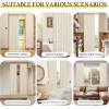 imageNICETOWN Accordion Blackout Door Curtains for Doorway Thermal Insulated Privacy Closet Curtains Room Divider Sliding Door Shade for Living RoomBathroomBedroom 1 Panel with Hooks W38 x L80 GreyGreyish White