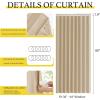 imageNICETOWN Accordion Blackout Door Curtains for Doorway Thermal Insulated Privacy Closet Curtains Room Divider Sliding Door Shade for Living RoomBathroomBedroom 1 Panel with Hooks W38 x L80 GreyBiscotti Beige