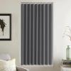 imageNICETOWN Accordion Blackout Door Curtains for Doorway Thermal Insulated Privacy Closet Curtains Room Divider Sliding Door Shade for Living RoomBathroomBedroom 1 Panel with Hooks W38 x L80 GreyGrey