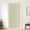 imageNICETOWN Accordion Blackout Door Curtains for Doorway Thermal Insulated Privacy Closet Curtains Room Divider Sliding Door Shade for Living RoomBathroomBedroom 1 Panel with Hooks W38 x L80 GreyLight Beige