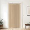 imageNICETOWN Accordion Blackout Door Curtains for Doorway Thermal Insulated Privacy Closet Curtains Room Divider Sliding Door Shade for Living RoomBathroomBedroom 1 Panel with Hooks W38 x L80 GreyBiscotti Beige