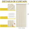 imageNICETOWN Accordion Blackout Door Curtains for Doorway Thermal Insulated Privacy Closet Curtains Room Divider Sliding Door Shade for Living RoomBathroomBedroom 1 Panel with Hooks W38 x L80 GreyGreyish White