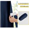 imageNICETOWN Accordion Blackout Door Curtains for Doorway Thermal Insulated Privacy Closet Curtains Room Divider Sliding Door Shade for Living RoomBathroomBedroom 1 Panel with Hooks W38 x L80 GreyNavy