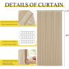 imageNICETOWN Accordion Blackout Door Curtains for Doorway Thermal Insulated Privacy Closet Curtains Room Divider Sliding Door Shade for Living RoomBathroomBedroom 1 Panel with Hooks W38 x L80 GreyBiscotti Beige