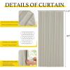 imageNICETOWN Accordion Blackout Door Curtains for Doorway Thermal Insulated Privacy Closet Curtains Room Divider Sliding Door Shade for Living RoomBathroomBedroom 1 Panel with Hooks W38 x L80 GreyNatural