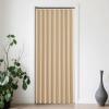 imageNICETOWN Accordion Blackout Door Curtains for Doorway Thermal Insulated Privacy Closet Curtains Room Divider Sliding Door Shade for Living RoomBathroomBedroom 1 Panel with Hooks W38 x L80 GreyBiscotti Beige