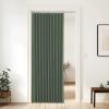 imageNICETOWN Accordion Blackout Door Curtains for Doorway Thermal Insulated Privacy Closet Curtains Room Divider Sliding Door Shade for Living RoomBathroomBedroom 1 Panel with Hooks W38 x L80 GreyDark Mallard