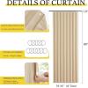 imageNICETOWN Accordion Blackout Door Curtains for Doorway Thermal Insulated Privacy Closet Curtains Room Divider Sliding Door Shade for Living RoomBathroomBedroom 1 Panel with Hooks W38 x L80 GreyBiscotti Beige